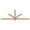 Ekena Millwork Redmond Smooth Timber Gable Bracket, Western Red Cedar, 96"W x 32"H x 3 1/2"D x 3 1/2"F, 8/12 Pitch GBW096X32X0404RED00SWR - alternate 1